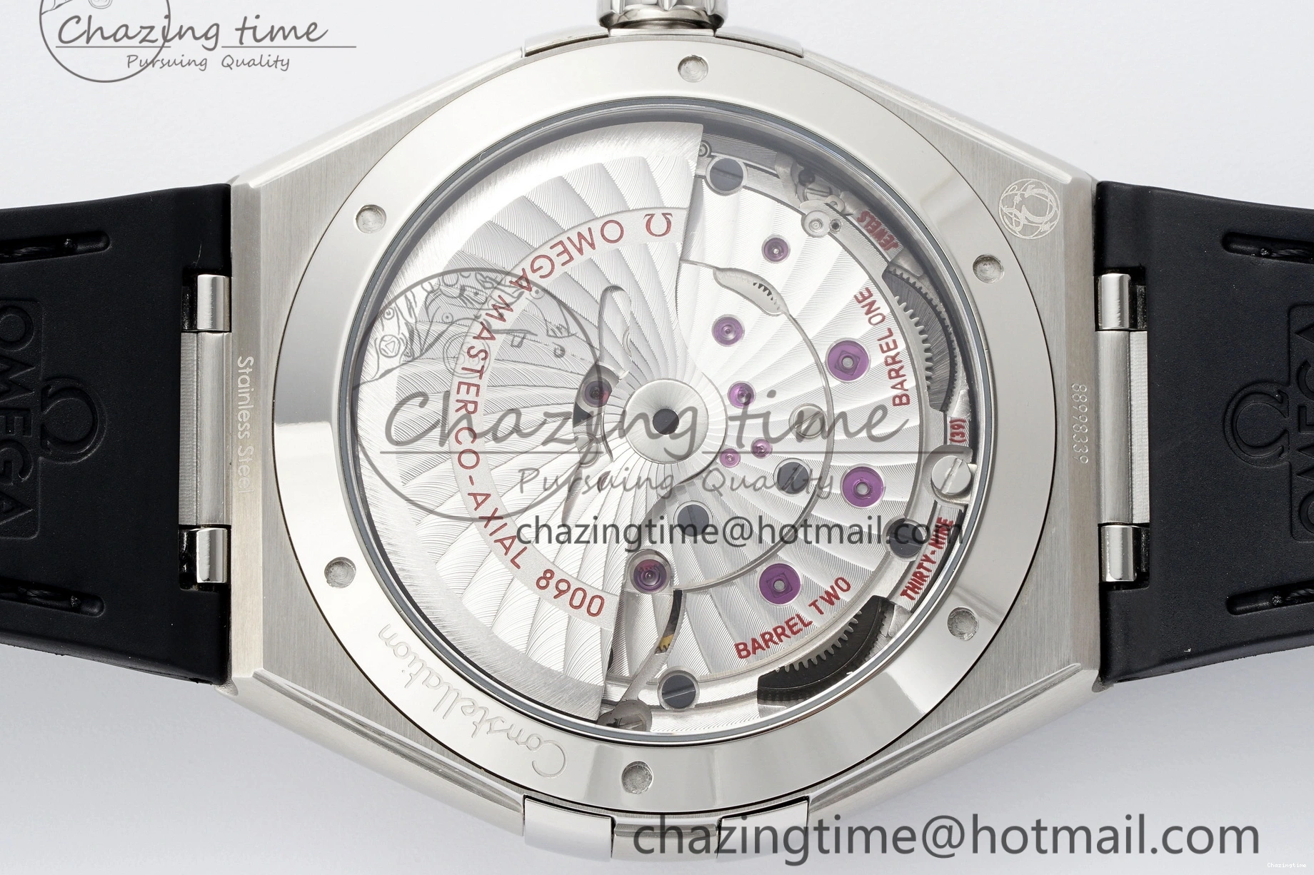 0104 Constellation Black Ceramic SS SBF 1:1 Best Edition Black Dial on Black Gummy Strap A8900 Super Clone TimelessDesign 7798